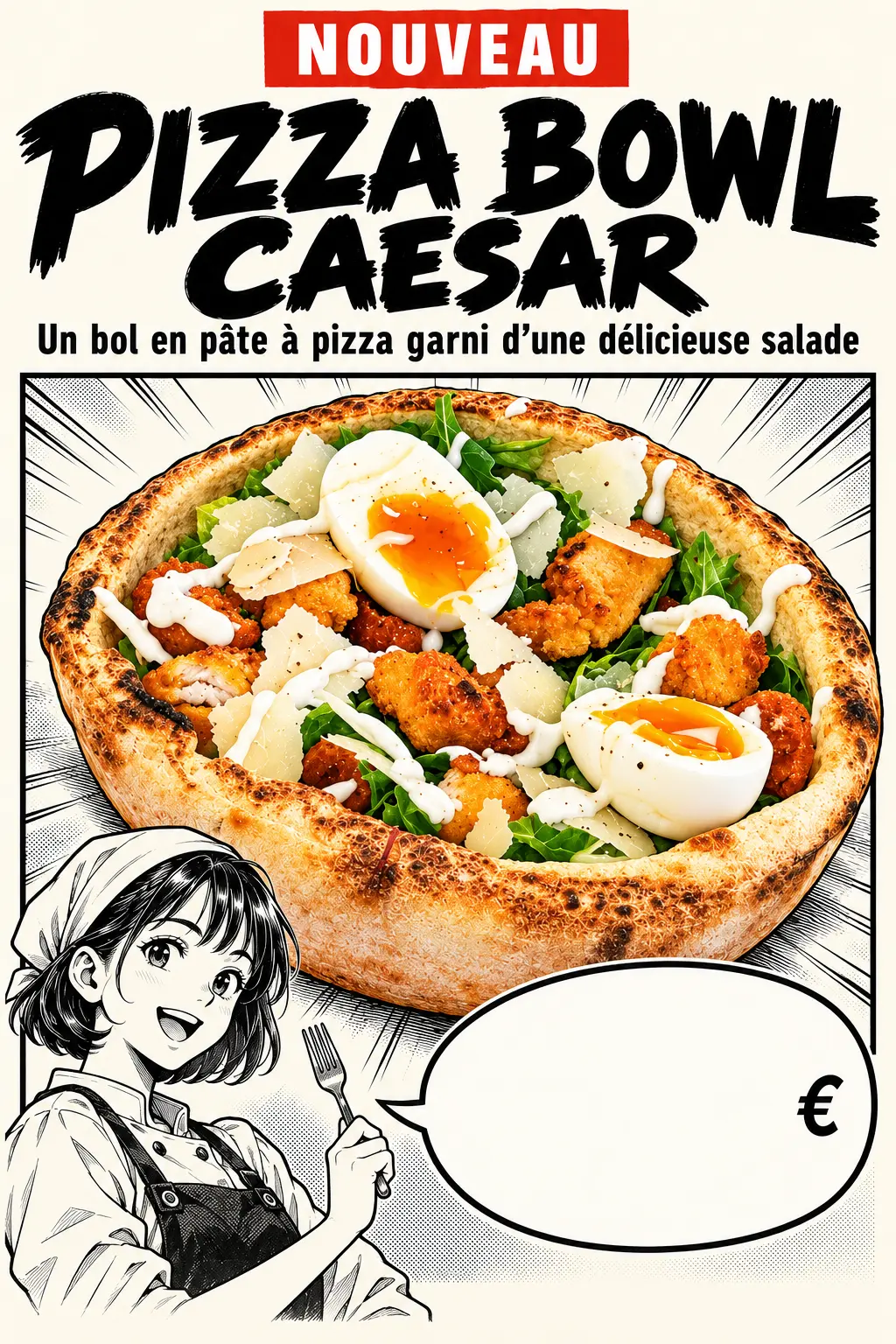Affiche manga du Pizza Bowl Caesar-1.png